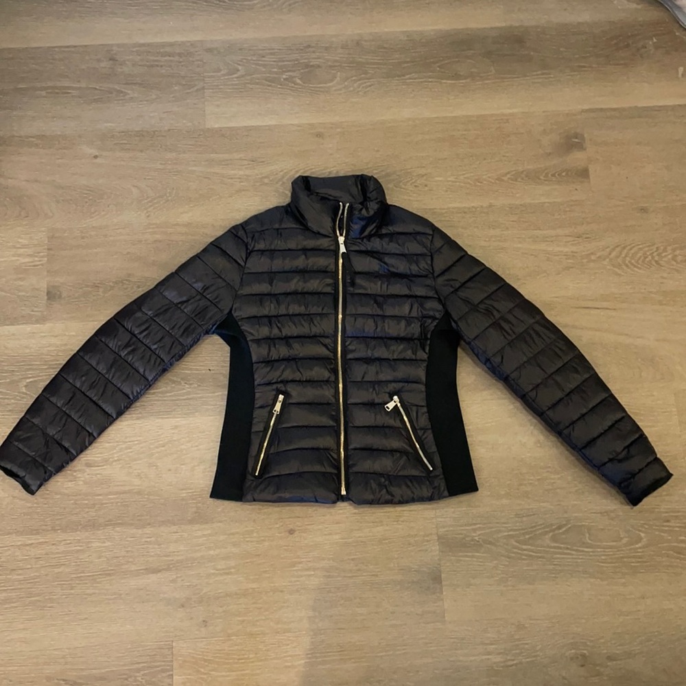 Light weight black puffer coat